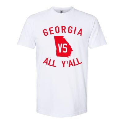 Georgia Vs All YAll Funny Georgia Softstyle CVC T-Shirt