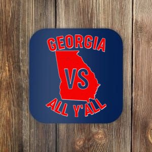 Georgia VS All Yall Football Fan Coaster