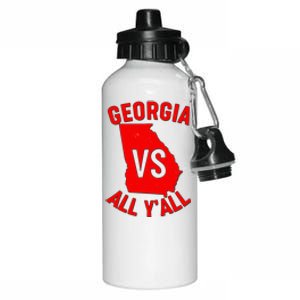 Georgia VS All Yall Football Fan Aluminum Water Bottle