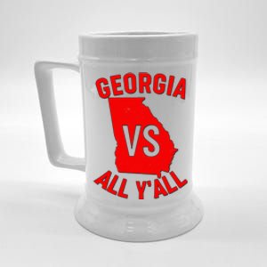 Georgia VS All Yall Football Fan Beer Stein