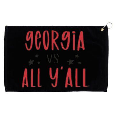 Georgia Vs All Y'all Grommeted Golf Towel