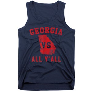 Georgia Vs All Yall For Y'All From Georgia Tank Top