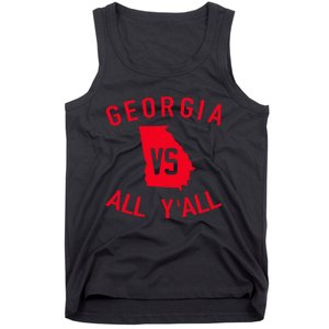 Georgia Vs All YAll Funny Georgia Tank Top