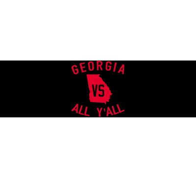 Georgia Vs All Y'all Funny Georgia Bumper Sticker