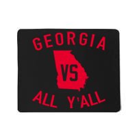 Georgia Vs All Y'all Funny Georgia Mousepad