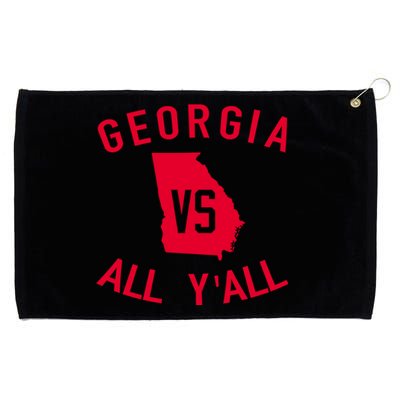 Georgia Vs All Y'all Funny Georgia Grommeted Golf Towel