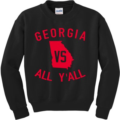 Georgia Vs All Y'all Funny Georgia Kids Sweatshirt