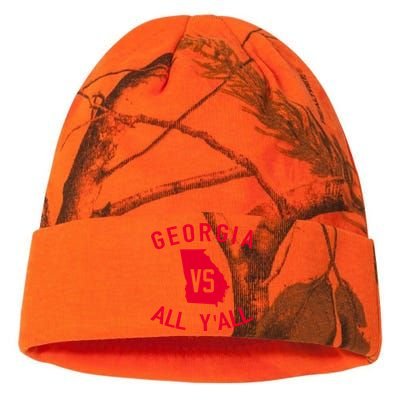 Georgia Vs All Y'all Funny Georgia Kati Licensed 12" Camo Beanie