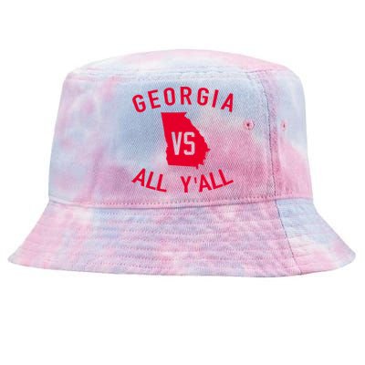 Georgia Vs All Y'all Funny Georgia Tie-Dyed Bucket Hat