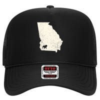 Georgia Vs All Yall Retro Vintage High Crown Mesh Back Trucker Hat