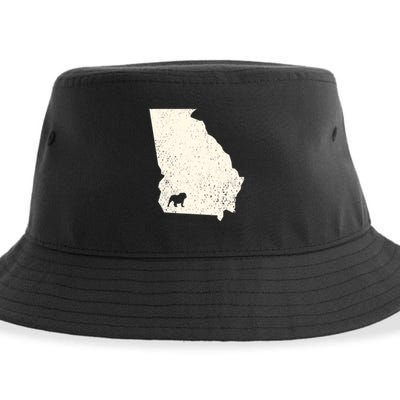 Georgia Vs All Yall Retro Vintage Sustainable Bucket Hat