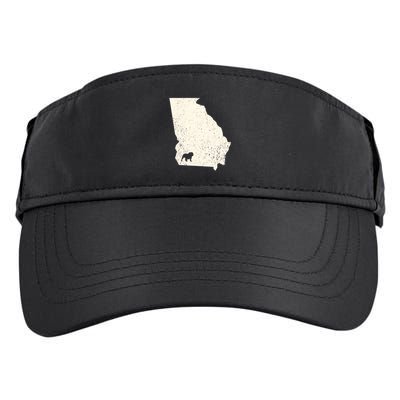 Georgia Vs All Yall Retro Vintage Adult Drive Performance Visor