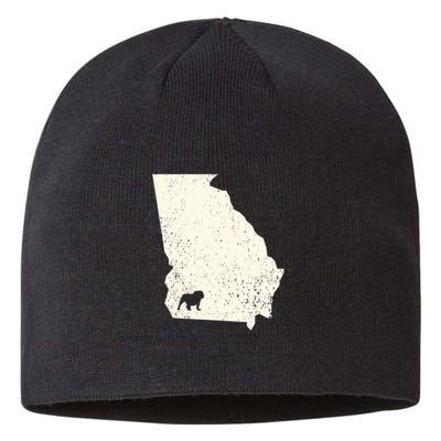 Georgia Vs All Yall Retro Vintage Sustainable Beanie