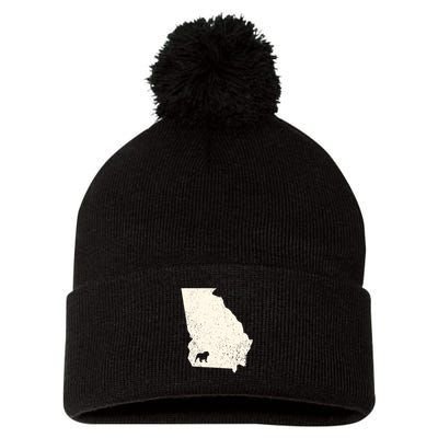 Georgia Vs All Yall Retro Vintage Pom Pom 12in Knit Beanie