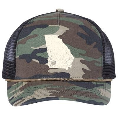 Georgia Vs All Yall Retro Vintage Retro Rope Trucker Hat Cap