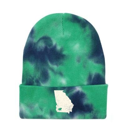 Georgia Vs All Yall Retro Vintage Tie Dye 12in Knit Beanie