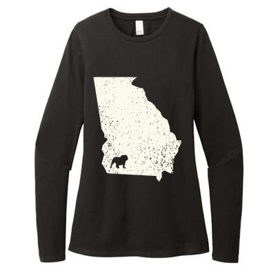 Georgia Vs All Yall Retro Vintage Womens CVC Long Sleeve Shirt