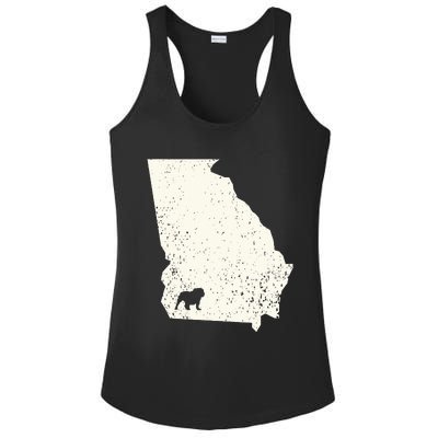 Georgia Vs All Yall Retro Vintage Ladies PosiCharge Competitor Racerback Tank