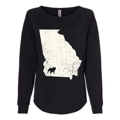 Georgia Vs All Yall Retro Vintage Womens California Wash Sweatshirt