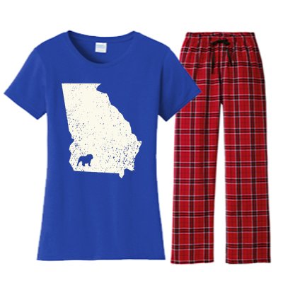 Georgia Vs All Yall Retro Vintage Women's Flannel Pajama Set