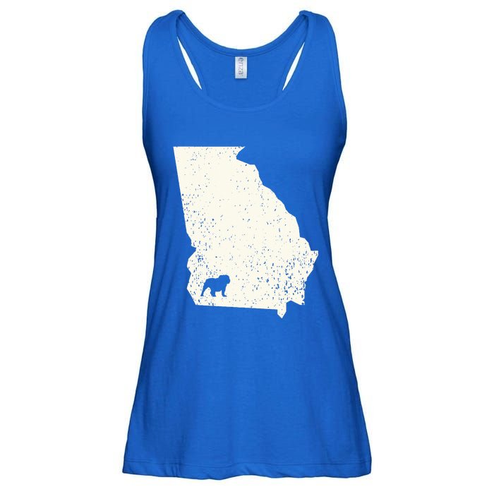 Georgia Vs All Yall Retro Vintage Ladies Essential Flowy Tank