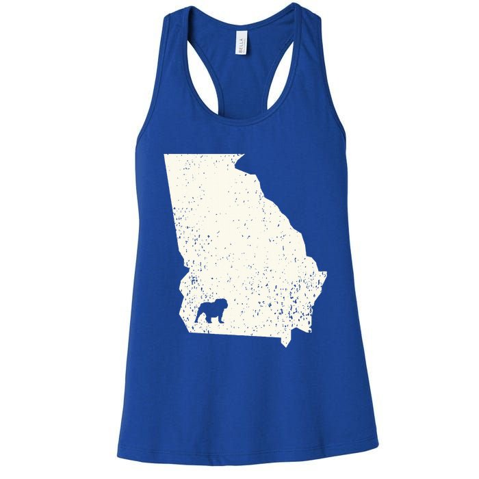 Georgia Vs All Yall Retro Vintage Women's Racerback Tank