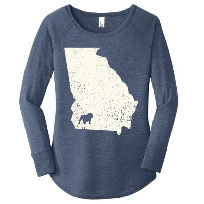 Georgia Vs All Yall Retro Vintage Women's Perfect Tri Tunic Long Sleeve Shirt