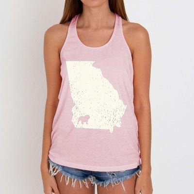 Georgia Vs All Yall Retro Vintage Women's Knotted Racerback Tank