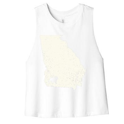 Georgia Vs All Yall Retro Vintage Women's Racerback Cropped Tank