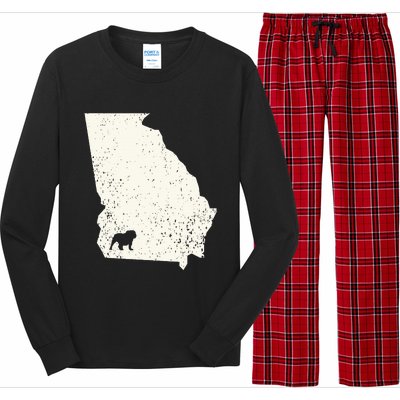 Georgia vs All Yall Retro Vintage Long Sleeve Pajama Set