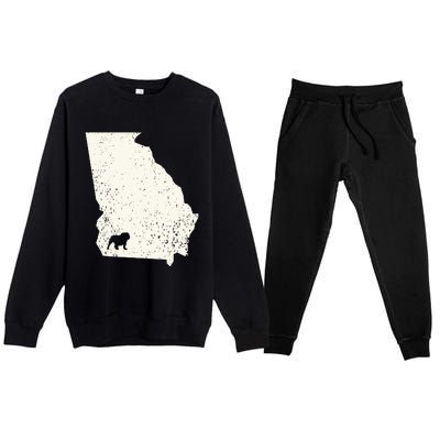 Georgia vs All Yall Retro Vintage Premium Crewneck Sweatsuit Set