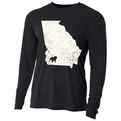 Georgia vs All Yall Retro Vintage Cooling Performance Long Sleeve Crew