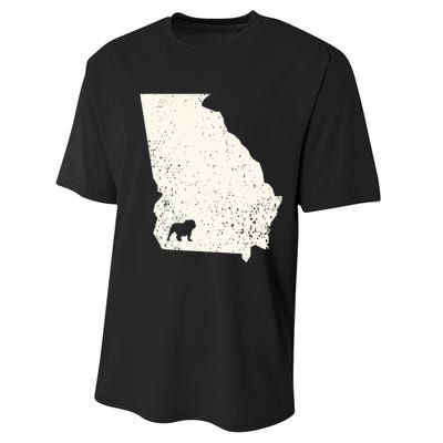 Georgia vs All Yall Retro Vintage Performance Sprint T-Shirt