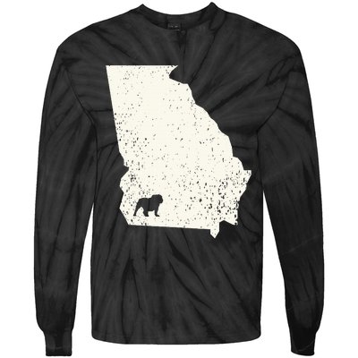 Georgia vs All Yall Retro Vintage Tie-Dye Long Sleeve Shirt