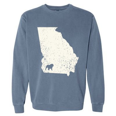 Georgia vs All Yall Retro Vintage Garment-Dyed Sweatshirt