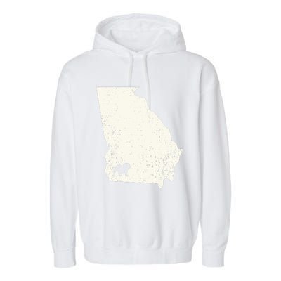 Georgia vs All Yall Retro Vintage Garment-Dyed Fleece Hoodie