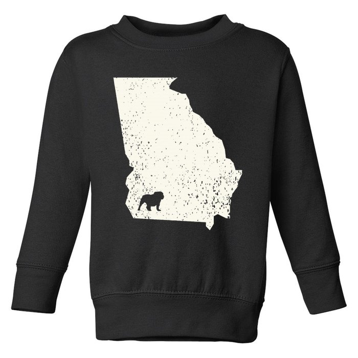 Georgia vs All Yall Retro Vintage Toddler Sweatshirt