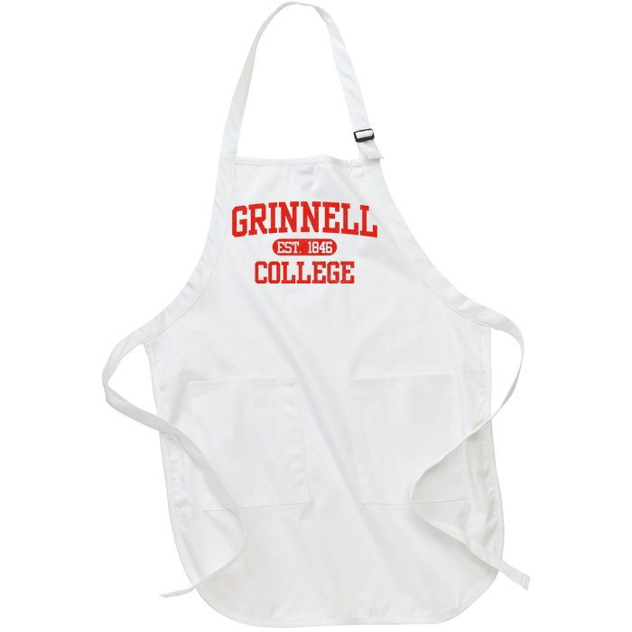 Grinnell Vintage Arch College Full-Length Apron With Pockets