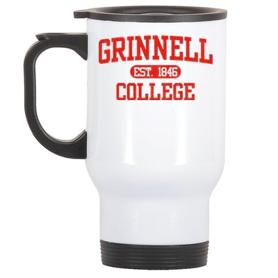 Grinnell Vintage Arch College Stainless Steel Travel Mug