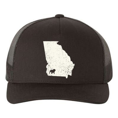 Georgia vs All Yall Retro Vintage Yupoong Adult 5-Panel Trucker Hat