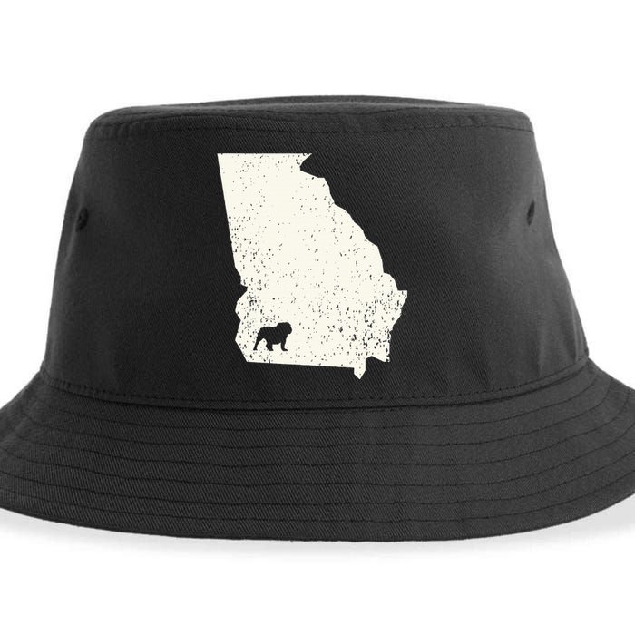 Georgia vs All Yall Retro Vintage Sustainable Bucket Hat