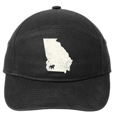 Georgia vs All Yall Retro Vintage 7-Panel Snapback Hat