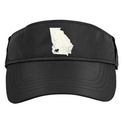 Georgia vs All Yall Retro Vintage Adult Drive Performance Visor