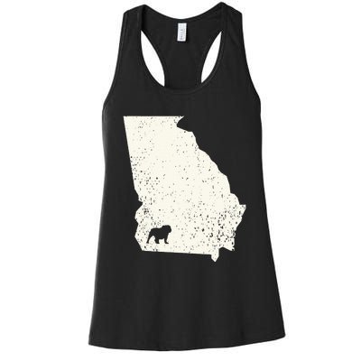 Georgia vs All Yall Retro Vintage Women's Racerback Tank