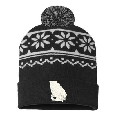 Georgia vs All Yall Retro Vintage USA-Made Snowflake Beanie