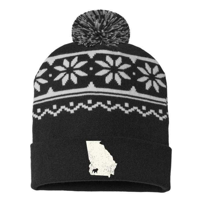 Georgia vs All Yall Retro Vintage USA-Made Snowflake Beanie