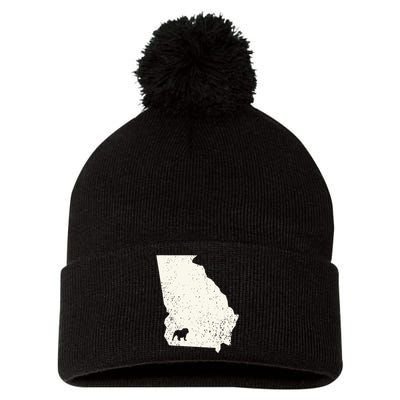 Georgia vs All Yall Retro Vintage Pom Pom 12in Knit Beanie