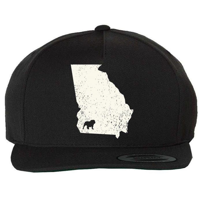 Georgia vs All Yall Retro Vintage Wool Snapback Cap