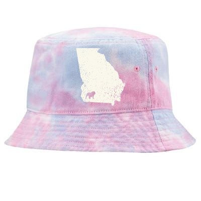 Georgia vs All Yall Retro Vintage Tie-Dyed Bucket Hat