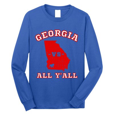 Georgia Vs All Yall Retro Vintage Long Sleeve Shirt